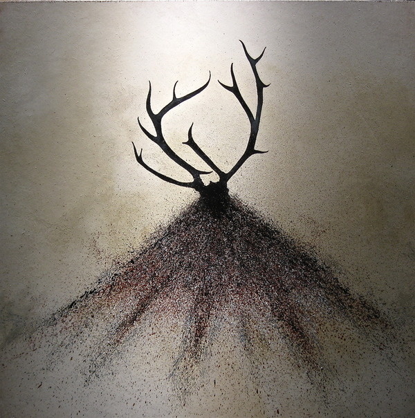 "Stalk" by Scott Belcastro :: www.scottbelcastro.com #antlers #deer #hunt #stalk #design #illustration #silhouette #prey #animal
