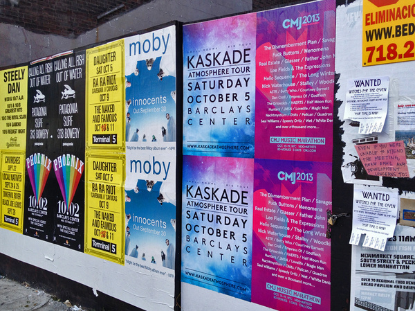 CMJ Music Marathon 2013 Max Kaplun #lettering #festival #cmj2013 #posters #music #nyc