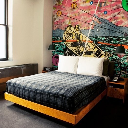 close-up photo of the Ace NYC Pendleton Plaid #bedroom