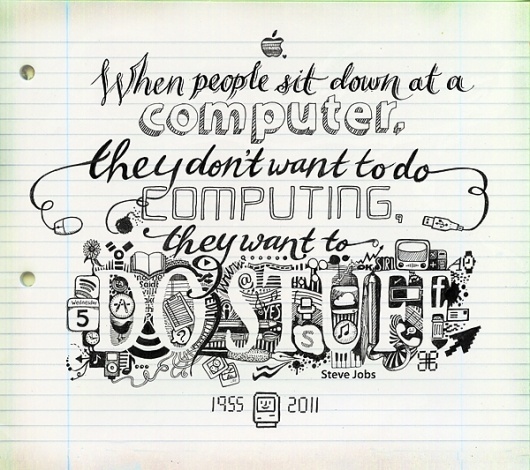 Illustration - Inkymole illustrations - Sarah Coleman #steve #rip #coleman #jobs #illustration #inkymole #sarah