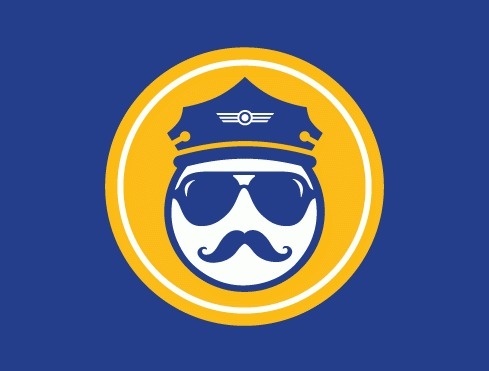 HRL Pilots Wiffleball : Matt Travaille : Graphic Design | Minneapolis #aviator #wings #travaille #color #pilots #gold #logo #2 #wiffleball