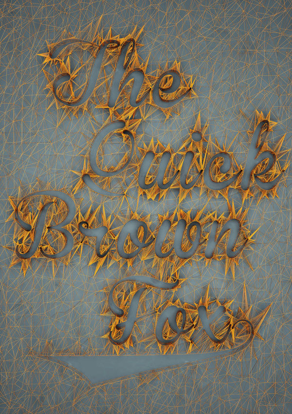 3D Typography Design by Dan Hoopert