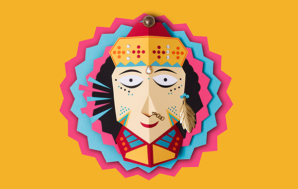 Hindu Deities Masks on Behance #hindu #craft #mask #god #paper
