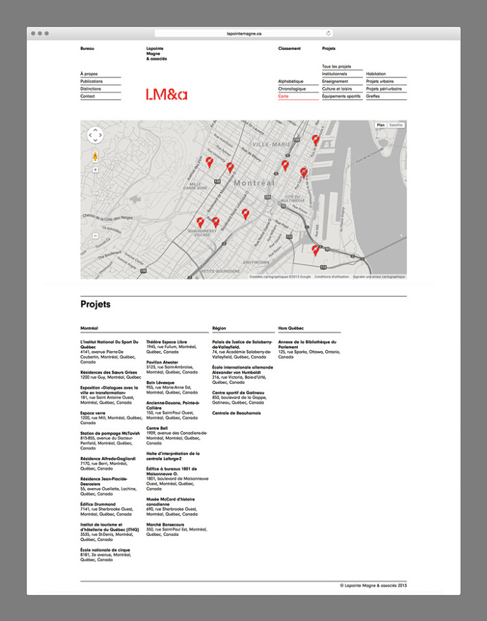 LM&a by Charley Massiera #web design #website