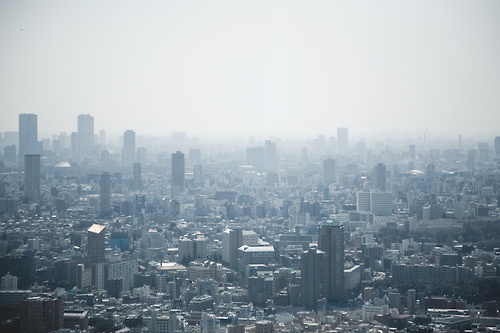 Arnaud Wacker #mist #tokyo #skyline