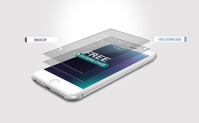 5 Free iPhone 6 Mockups PSD