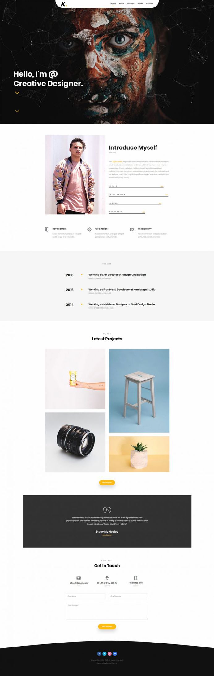 KNIT – Creative Personal Portfolio