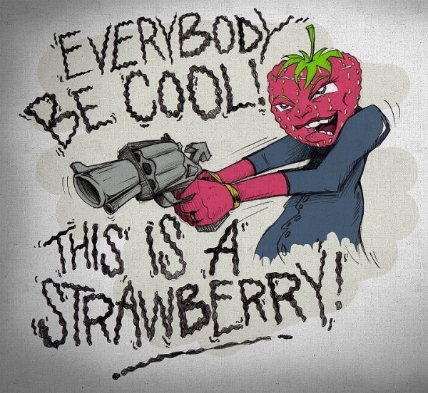 528103_370925116285100_189039552_n.jpg (720×663) #fiction #strawberry #illustration #pulp #pencil #sketch