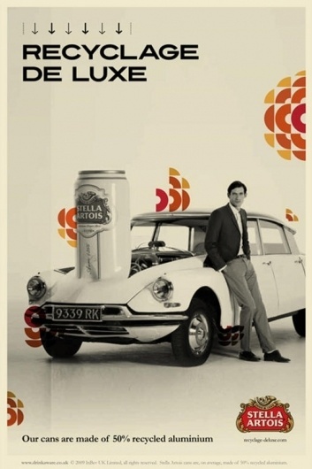 Stella Artois Recyclage de Luxe | The Inspiration Room #recyclage #campaign #integrated #print #retro #de #brand #csr #luxe
