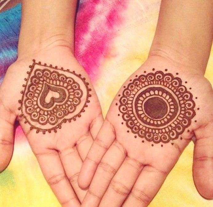 Henna tattoo flower design mehndi style Royalty Free Vector