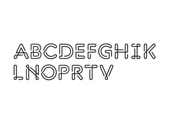 Oneline typeface pjadad #font #typeface
