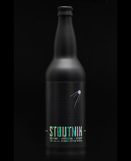Packaging example #161: Stoutnik Packaging #beer #bottle #label #packaging