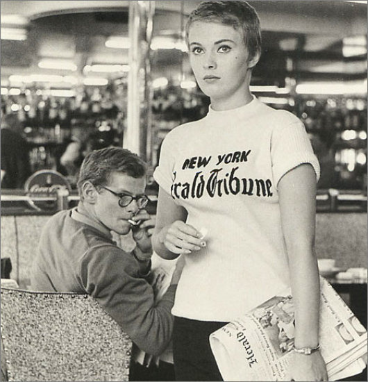 http://cdn.buzznet.com/assets/users16/chichilavie/default/jean seberg large msg 131594046992.jpg #seberg #girl #vague #nouvelle #jean