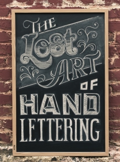 Typeverything.com The Lost Art. - Typeverything #handlettering