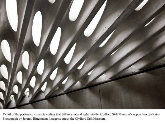 Clyfford Still Museum Opens #ceilings #light #architecture