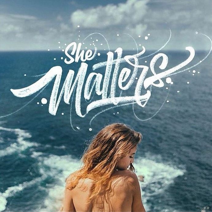 She Matters #lettering #hand #typography