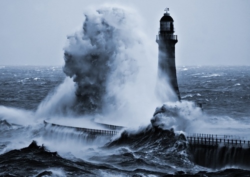 Miss M's #water #lighthouse #foam #wave #sea #storm #beauty