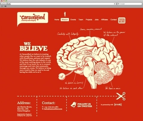 Mike Kus | Dreaming Everyday About Design #red #design #mike #brain #web #kus