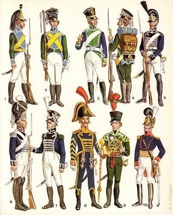 wirtembergian_troops_napoleonic_wars.jpg (348×432) #soldiers #war #napoleonic
