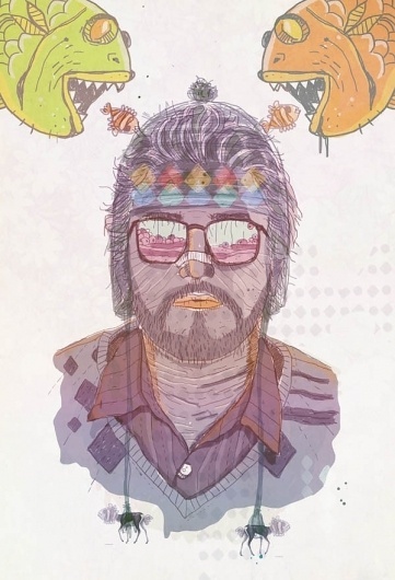 Personal Illustration on the Behance Network #self #cairo #illustration #egypt