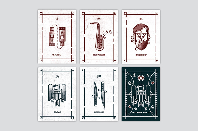 Homeland season one playing cards FOX www.lucasjubb.co.uk