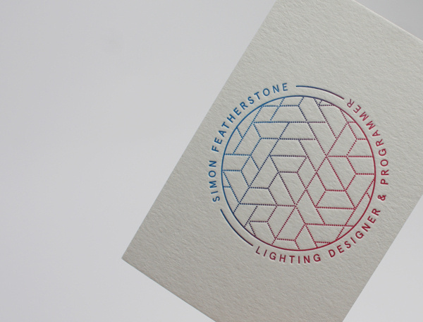 Simon Featherstone #business #branding #card #letterpress #identity #gradient #passport #logo #grey