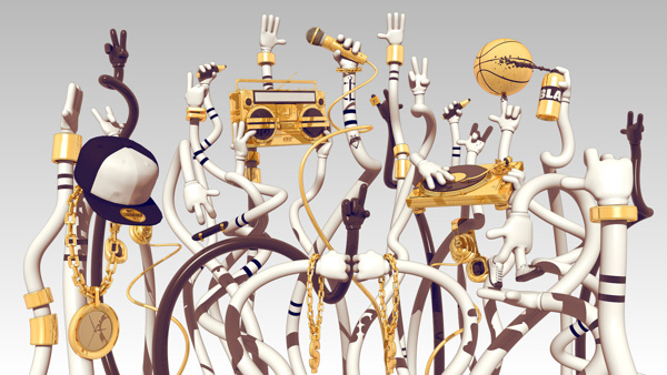 Hip Hop Awards on Behance #arms #3d