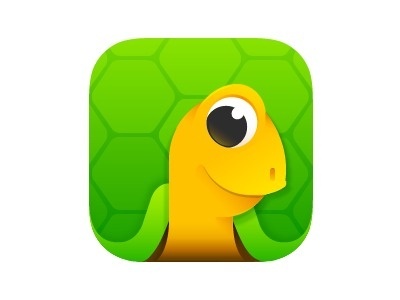 Turtle logo app icon #flat #branding #icon #ios #sign #design #logo #app #reptile #turtle #animal
