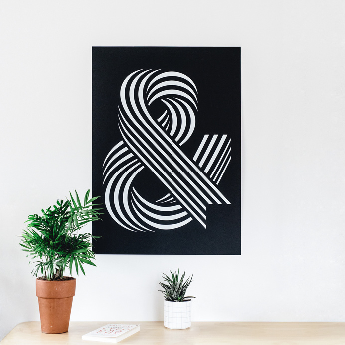 #ampersand #print #typeface #typography #screenprint #home #poster