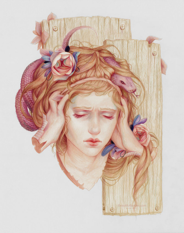 Colorful Pencil Drawings by Jennifer Healy #drawings #l #healy #jennifer #pencil