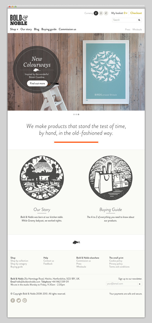 Bold & Noble #website #layout #design #web