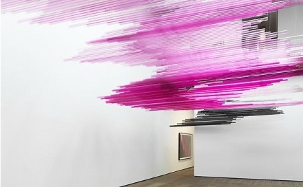Teresita Fernández Night Writing (Installation View), Lehmann Maupin Gallery #art