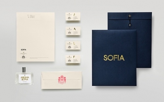 Sofia by Pelli Clarke Pelli Architects on the Behance Network #brand #identity #stationary
