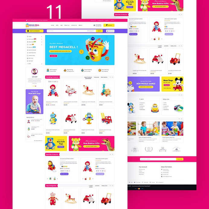 Mega Cell - Super Market Shop - Prestashop Responsive Theme | TemplateTrip