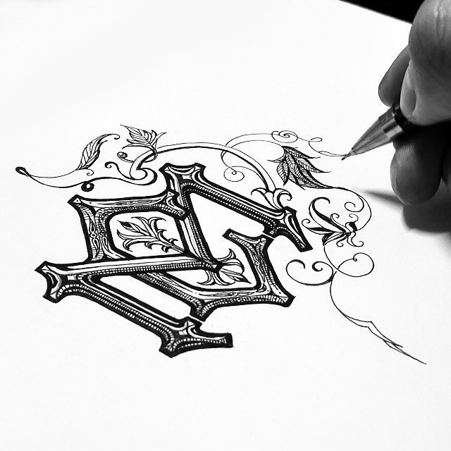 Kidon Bae - CM monogram sketch #hand lettering #lettering #letter #kidon bae #illustration #graphicdesign #graphic design #logo #monogram #a