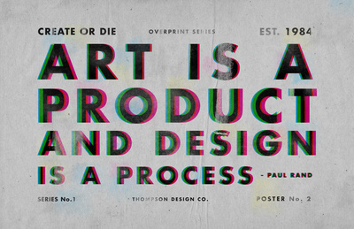 art is a product, design is a process #design #poster