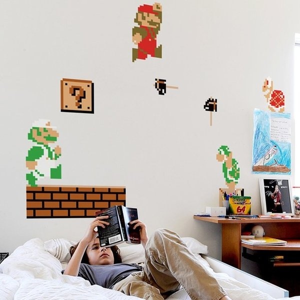 Super Mario Bros Nintendo Wall Graphics #tech #gadget #ideas #gift #cool