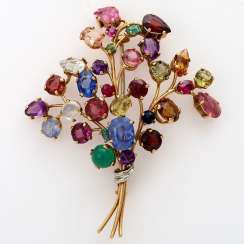 Fine Precious Stone Brooch