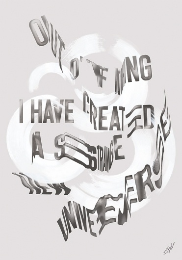 This Is Now — Poster on the Behance Network #manipulation #typography