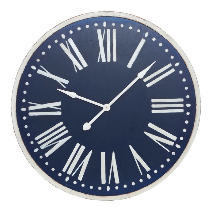 Treloar Wood Navy Wall Clock 93cm