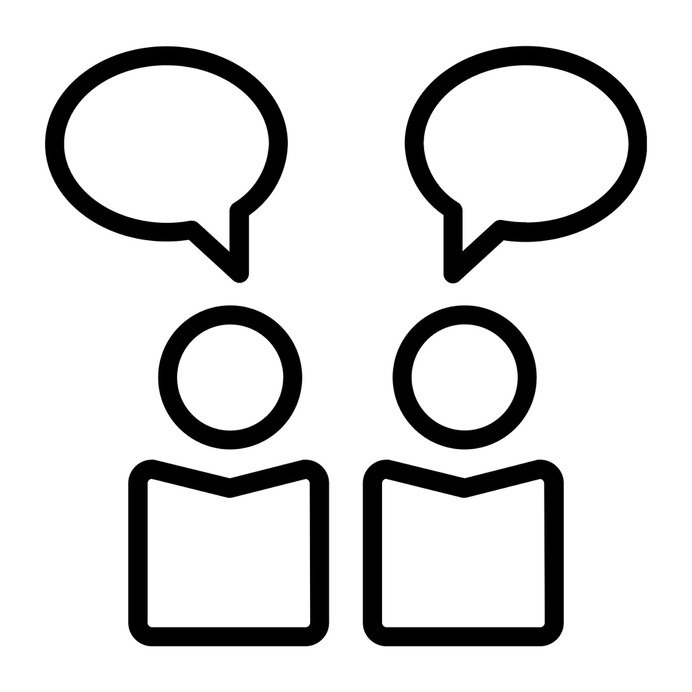 See more icon inspiration related to talk, chat, network, people, speech bubble, chatting, speech balloon and communications on Flaticon.