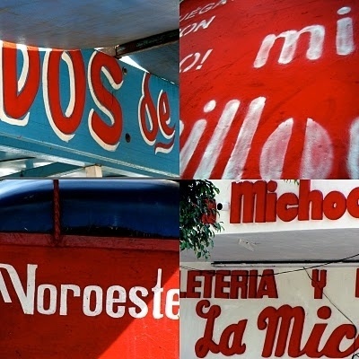 redblue.jpg (JPEG Image, 400x400 pixels) #painted #mexican #signs #hand #typography