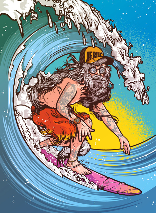 JEBUS Riding Giantsby Musketon #surf #jebus