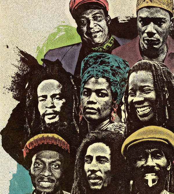 Legends of Reggae Poster on Behance #halftone