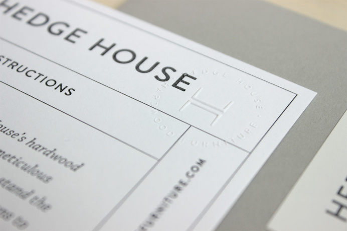 Hedge House Furniture Print Design by Knoed