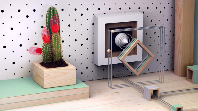 #cgi #3d #animation #motiondesign #geometrical #mirror #cubes #handcrafted #wood #paper #tocame #openingtitles