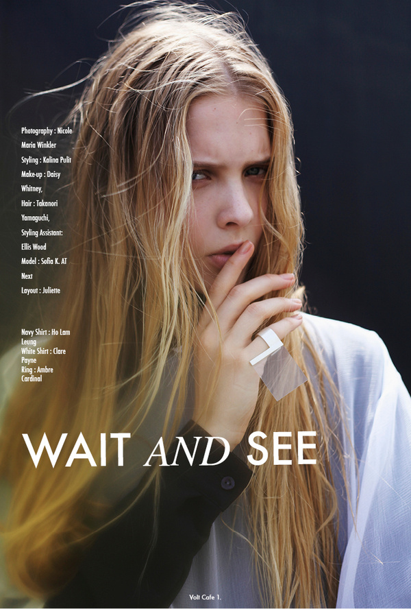 Wait and See #styling #volt #cafe #photography #fashion #layout #editorial #magazine #beauty