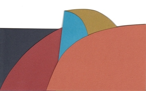 Penny Klein #mountain #cardboard #card #scenery #collage