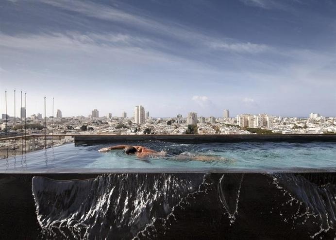 Tel Aviv penthouse by Pitsou Kedem/ www.homeworlddesign.com #penthouse