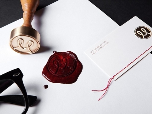 Personal Branding : Lovely Stationery . Curating the very best of stationery design #stitching #branding #namecards #seal #stationery #wax